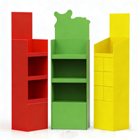 Plancher ondulé pliable au détail personnalisé pour Pop Présentoir pour bouteilles de boisson-Vin eau boisson carton Stand Display