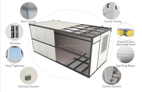 Cabine de dortoir modulaire préfabriquée pliable en acier respirant de 20 pieds pour l'hébergement des travailleurs, le camp de travail portable et les toilettes de jardin