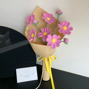 Sáng tạo tay Handmade Hoa Crochet đan hoa các Ipomoea Nil tay kmitted hoa Crochet bó hoa - Product Image 3