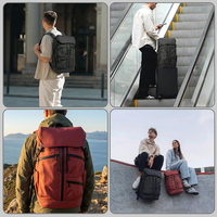 Sac à dos pour ordinateur portable 17 pouces résistant à l'eau avec logo personnalisé pour homme, idéal pour les déplacements professionnels, grande capacité, loisirs et voyages