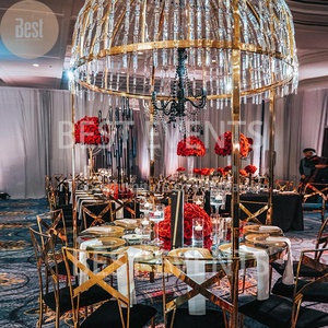 Thanh Lịch Tổ Chức Sự Kiện 8 Chỗ Ngồi Có Thể Tháo Rời Tổ Hàng Đầu Cao Tinh Thể Dome Tổ Chức Sự Kiện Bàn Tròn - Product Image 4