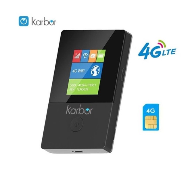 Modern 4G LTE Mobile WiFi Hotspot with 2100mAh Battery & Firewall Rechargeable Router with Sim Card Slot for Outdoor Use