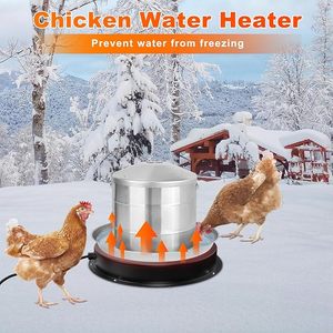 Inverno bevitore di pollo Base riscaldata in acqua di pollo riscaldatore con termostato - Product Image 5