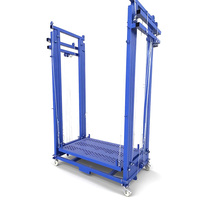 Petite plate-forme de levage pliable électrique d'échafaudage avec la construction en acier de capacité du câble métallique 100kg
