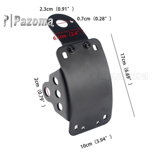 Soporte de Matrícula Lateral para Motocicleta <span class=keywords><strong>Cafe</strong></span> <span class=keywords><strong>Racer</strong></span>, para Softail Custom, Orificio de 3/4\" para Harley Cruiser Chopper - Product Image 6