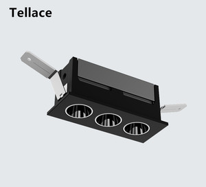 Tellace Trong Nhà Chất Lượng Cao Độ Sáng Trắng Đen Nhà Khách Sạn Văn Phòng Die Cast Nhôm Lõm Trần Lưới Tản Nhiệt Dẫn Xuống Ánh Sáng - Product Image 2