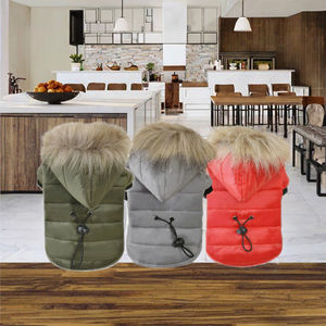 Abrigo de Lujo para Perro de Algodón con Estampado Personalizado, Ropa de Invierno, Estilo Deportivo, Patrón Liso, Ropa de Plumón para Perro - Product Image 3