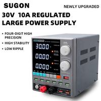 Alimentation électrique CC stabilisée professionnelle 3010PM 30V 10A, alimentation électrique régulée multifonctionnelle pour la maintenance, la charge et la réparation