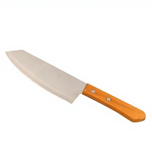 Couteau de chef en acier inoxydable, couteau de cuisine pour trancher et hacher, manche en bois naturel, hachoir à viande en acier inoxydable, couteau de cuisine - Product Image 4