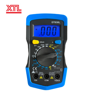 DT830L Handheld Digital Multimeter AC/<strong>DC</strong> Voltage <strong>DC</strong> Current Resistance Diode Transistor Continuity Buzzer 600V 10A Backlit Data - Product Image 1