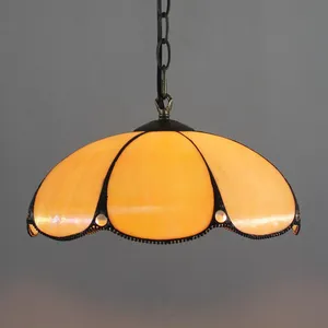 North European hanging lamp office pendant modern lamp for shop Restaurant Bar Cafe decoration stained Glass Art pendent lamp