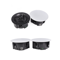 Haut-parleur encastré au plafond sans fil WiFi BT 5.4 60W, AirPlay, DLNA, USB, AUX, haut-parleur actif pour système de cinéma maison