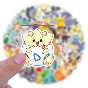 50/200 pièces d'autocollants graffiti <span class=keywords><strong>Pikachu</strong></span> Pokemoned, autocollants en vinyle imperméables DIY, vente en gros en vrac pour divers articles - Product Image 3