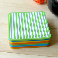 Modernes Design Dicke Waben-Silikon-Untersetzer Große rutsch feste Anti-Verbrühungs-Tisch matte für Geschirr Direct Factory Bowl Plate Cup