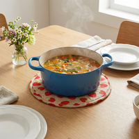 Nappe de table en coton imprimé anti-taches, protection complète de la table à manger