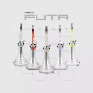 Chicha portable FUTR transfrontalière, ensemble allemand-russe en acier inoxydable givré, coffret cadeau, ensemble complet à tube unique - Product Image 2