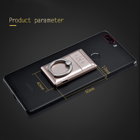 Briquet créatif silencieux et coupe-vent avec support de téléphone portable carré et recharge USB