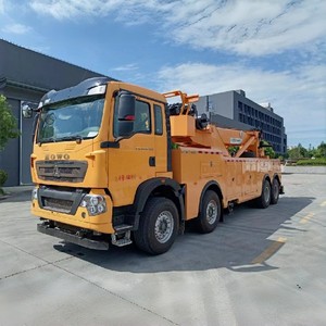 Prix d'usine Sinotruk Howo Camion de dépannage poids lourd 8x4 avec grue hydraulique de 30 tonnes pour le sauvetage routier - Product Image 2