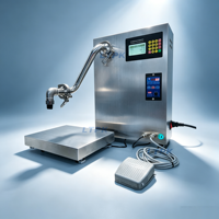 Machine de remplissage de pâte à pompe à engrenages LT-Y1-50/G2-50, remplissage par poids de 20g à 50kg, alimentation par aspiration directe, équipement en acier inoxydable