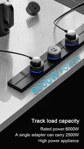 Điện theo dõi ổ cắm bảng dây hộ gia đình nhà bếp cung cấp điện đặc biệt với dòng cắm hàng di động máy tính để bàn Plug-in trượt đường sắt - Product Image 6