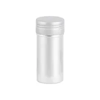 Contenant vide personnalisé rechargeable de 75g (40*90mm) pour cire capillaire, alun ou déodorant en stick, boîte ronde en aluminium avec poussoir en plastique