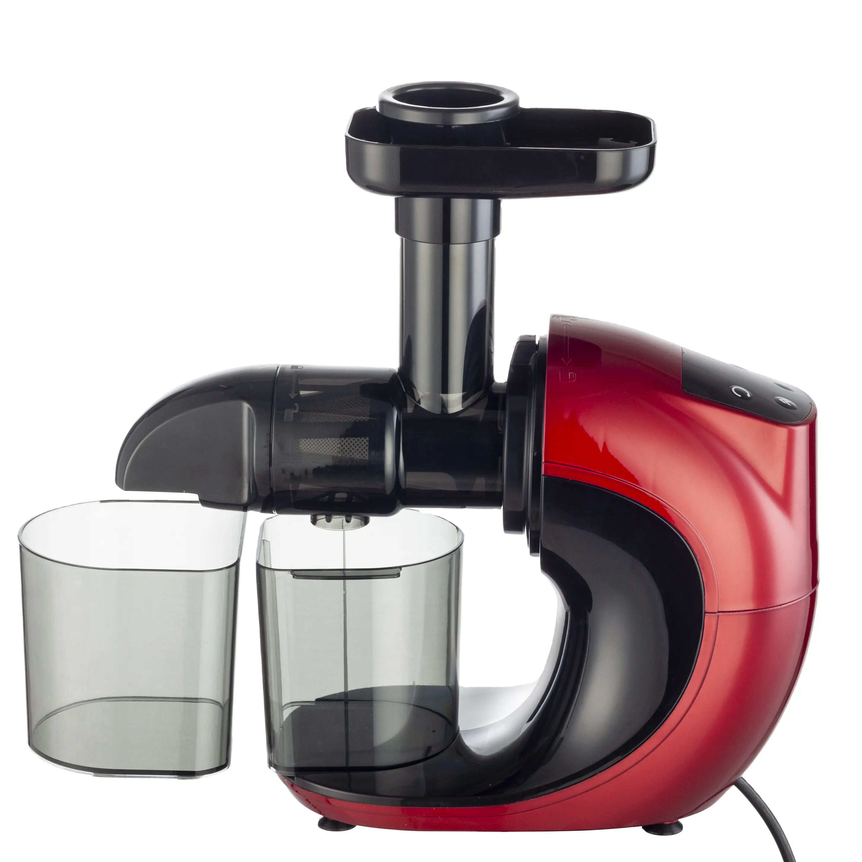 RTS Máquina extratora de suco elétrica para mastigar frutas e legumes 2 em 1 RTS - Cozinha doméstica 2 em 1 espremedor lento de frutas e laranjas
