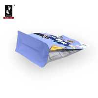 Sacs en plastique de qualité supérieure, résistants à l'humidité, avec soufflet latéral, fermeture éclair, personnalisables avec logo, impression sérigraphique, qualité alimentaire, résistants à l'eau