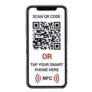 QR-код и NFC тег просмотр меню онлайн двухсторонняя бесконтактная наклейка идеально подходит для витрины стола наклейки - Product Image 1