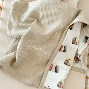 Manta de Muselina de Algodón Personalizada para Bebés, Manta Suave para Cuna, Cochecito y Cama, Mantas Envolventes para Recién Nacidos para Bordar - Product Image 6