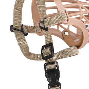 Bozal de plástico para perros con ajuste de 7 tamaños, bozal fuerte para perros, diseño de cesta, bozal antimordidas para perros - Product Image 3