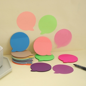 Notes autocollantes à bulles PET transparentes mignon brillant coloré bloc-notes adhésif fort tampons de retrait créatifs propres pour le bureau à domicile - Product Image 4