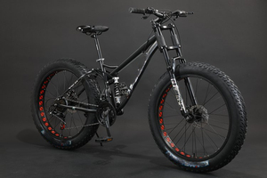 Bicicletas de Suspensión Completa con Cuadro de Acero y <span class=keywords><strong>Horquilla</strong></span> de Acero, Pedales Ordinarios, Velocidades 7/21/24/<span class=keywords><strong>27</strong></span>/30, Llantas Grandes 4.0 de <span class=keywords><strong>26</strong></span> y <span class=keywords><strong>27</strong></span>.<span class=keywords><strong>5</strong></span> Pulgadas, Venta al por Mayor de Fábrica - Product Image 5