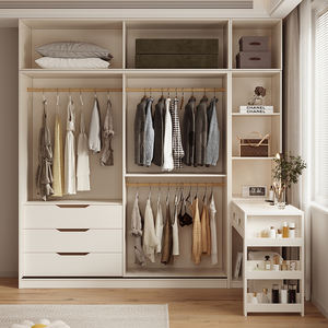 ตู้เสื้อผ้าแบบตั้งโต๊ะปรับแต่งได้พร้อมโต๊ะเครื่องแป้งในตัวช่<span class=keywords><strong>ว</strong></span>ยประหยัดพื้นที่ได้<span class=keywords><strong>ห้อง</strong></span>นั่งเล่น<span class=keywords><strong>ว</strong></span>ิลล่าปรับแต่งได้ - Product Image 1