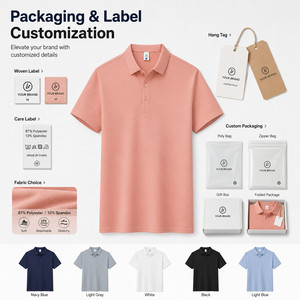 Camisa de Manga Corta para Hombre, Elástica, Antiarrugas, con Estampado Digital, de Poliéster Tejido, con Botones, Diseño Liso, Casual y Suave - Product Image 5