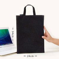 Carpeta de Documentos de Tela Oxford Impermeable Personalizada al por Mayor de una Sola Capa A4, Bolsa de Almacenamiento con Cremallera