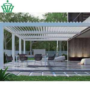 Fabrika doğrudan satış elektrikli güneşlik bahçe alüminyum Gazebo motorlu Pergola çatı için açık - Product Image 2
