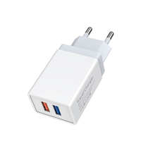 Pabrik grosir USB-A dua port 10W pengisi daya dinding cepat 2-port pengisian daya cepat steker US/EU/AU/IN/KR untukponsel cerdas