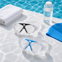 Tulkunsports Vente en gros G7500 Lunettes de natation à grande monture pour adultes et enfants, vision large, anti-buée, anti-UV, étanches, en silicone écologique, personnalisables