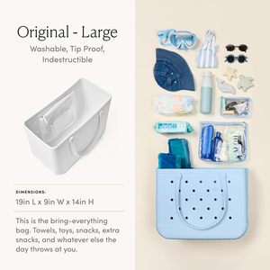 Bolsa de Playa Resistente al Agua, Bolsa de Mano de Silicona <span class=keywords><strong>EVA</strong></span> Gruesa con Orificios, Bolsa de Playa Grande de Moda para Mujer - Product Image 4