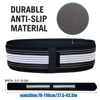 Ceinture de massage lombaire et de soutien des hanches 2024 améliorée, pour soulager les douleurs dorsales et la sciatique, pour femmes et hommes