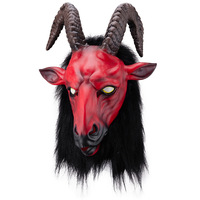 Masque en latex d'antilope rechargeable 2026 pour Halloween, idéal pour les jeux de rôle, les spectacles de bar, les costumes de Pâques, d'anniversaire et de Noël