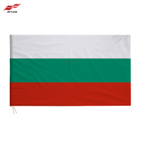 Dernière conception Bulgarie Main Drapeau 14*21cm Bulgarie Drapeau Polyester Drapeau de la Bulgarie