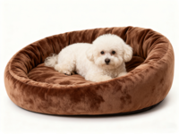 Tissu en daim doux et confortable, respirant, 100 % polyester, marque HongYun, couleurs personnalisées disponibles, tissé pour niche à chien, sans MOQ
