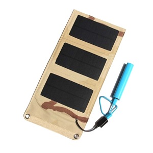 มาซูโยชิ มิตสึแผงโซลาร์เซลล์แบบพับได้ 6W โมโนคริสตัลไลน์แบบพกพาสำหรับชาร์จโทรศัพท์มือถือกลางแจ้ง - Product Image 4