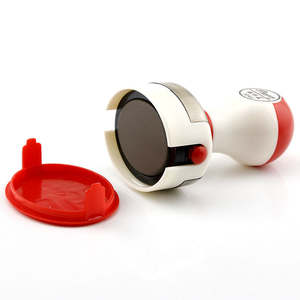 Tampon encreur auto-encreur de bureau en plastique avec tampon rond et tampon encreur avec logo - Product Image 3
