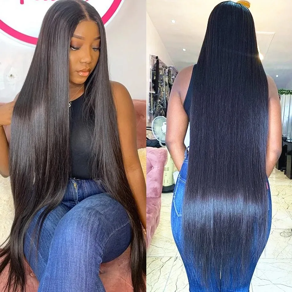 200% 250 Density Natural Human Hair Wig Pre Plucked 200% Density Weaves And Closure Wig 13x4 Lace Frontal Wig For Black Women