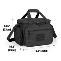 Tas Taktis untuk Perlengkapan Menembak, 2-Pack Case dengan Slot Magazen, Tas Selempang Organizer Menembak