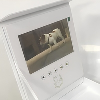 Boîte cadeau vidéo de luxe personnalisée avec écran LCD, boîte d'invitation en papier pour événements promotionnels d'entreprise