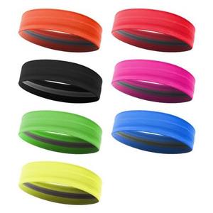 Chinlo spandex Absorbe la humedad y bandas elásticas para el cabello de secado rápido con tira antideslizante Tiras de silicona Diadema deportiva - Product Image 4