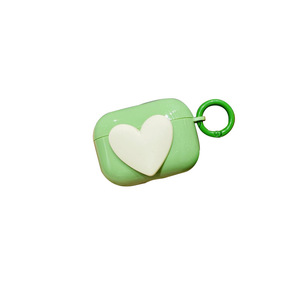 Funda protectora para auriculares inalámbricos AirPods Pro 3/2/3, creativa y minimalista, personalizada, de color sólido con diseño de corazón - Product Image 6